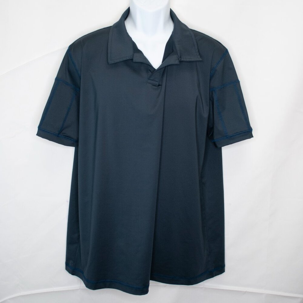 Kilogear Revolutionary Polo Shirt Mens XL Gray Casual Stretch Golf Travel N08